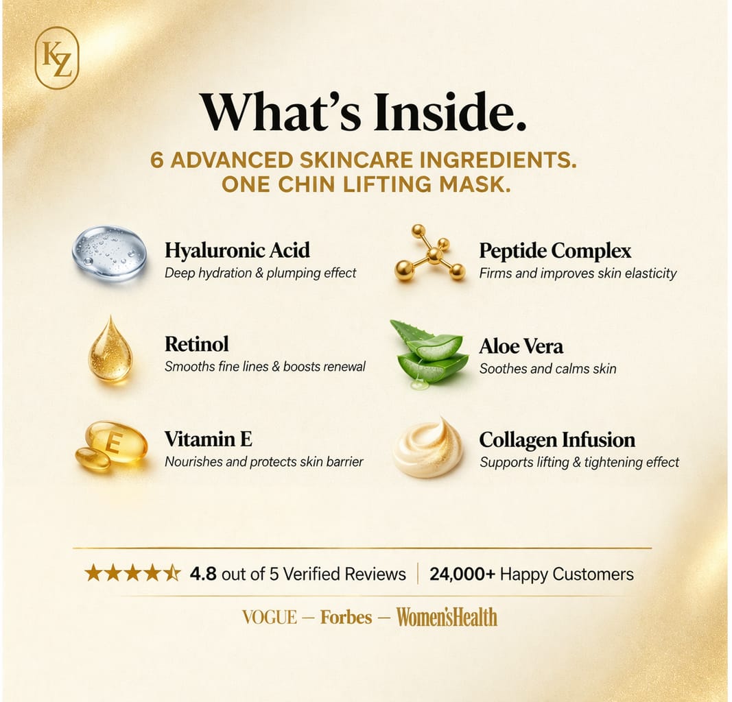 24K Gold & Collagen Chin Lifting Mask