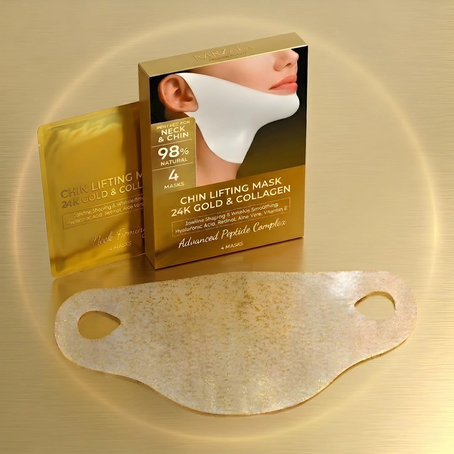 24K Gold & Collagen Chin Lifting Mask